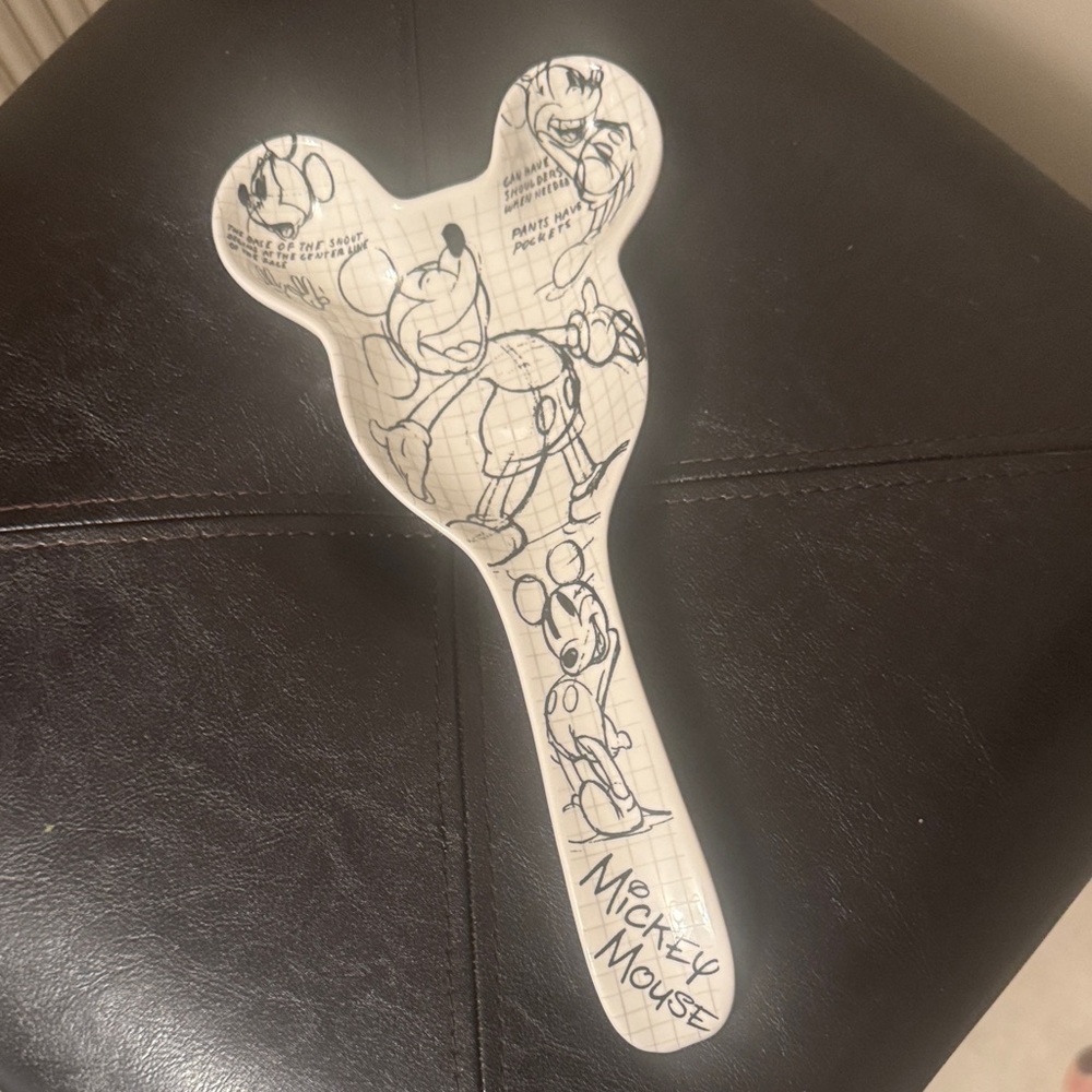 Disney Mickey Mouse Spoon Rest - Black and White